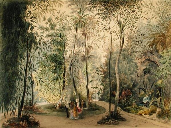 The Winter Garden of the Hofburg Palace, Vienna, 1852 by Austrian School