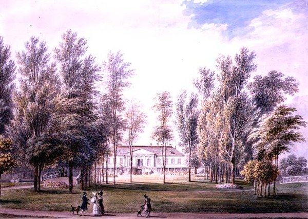 View of a Country House in a Park, c.1815 by Austrian School