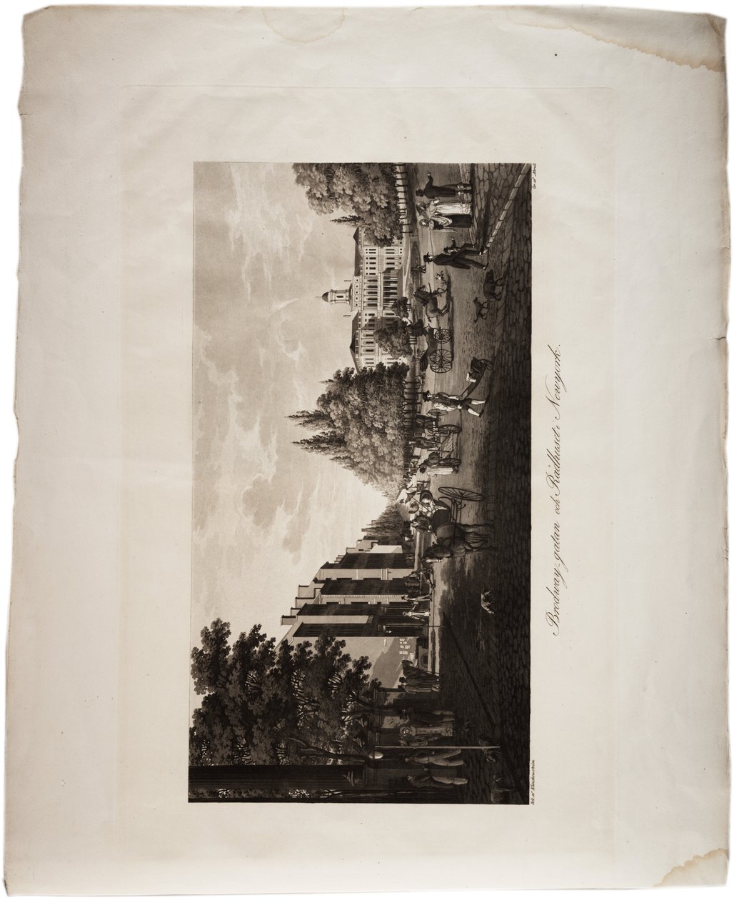 Broadway, New York, from an Atlas of the United States, 1824 by Axel Leonhard Klinckowström