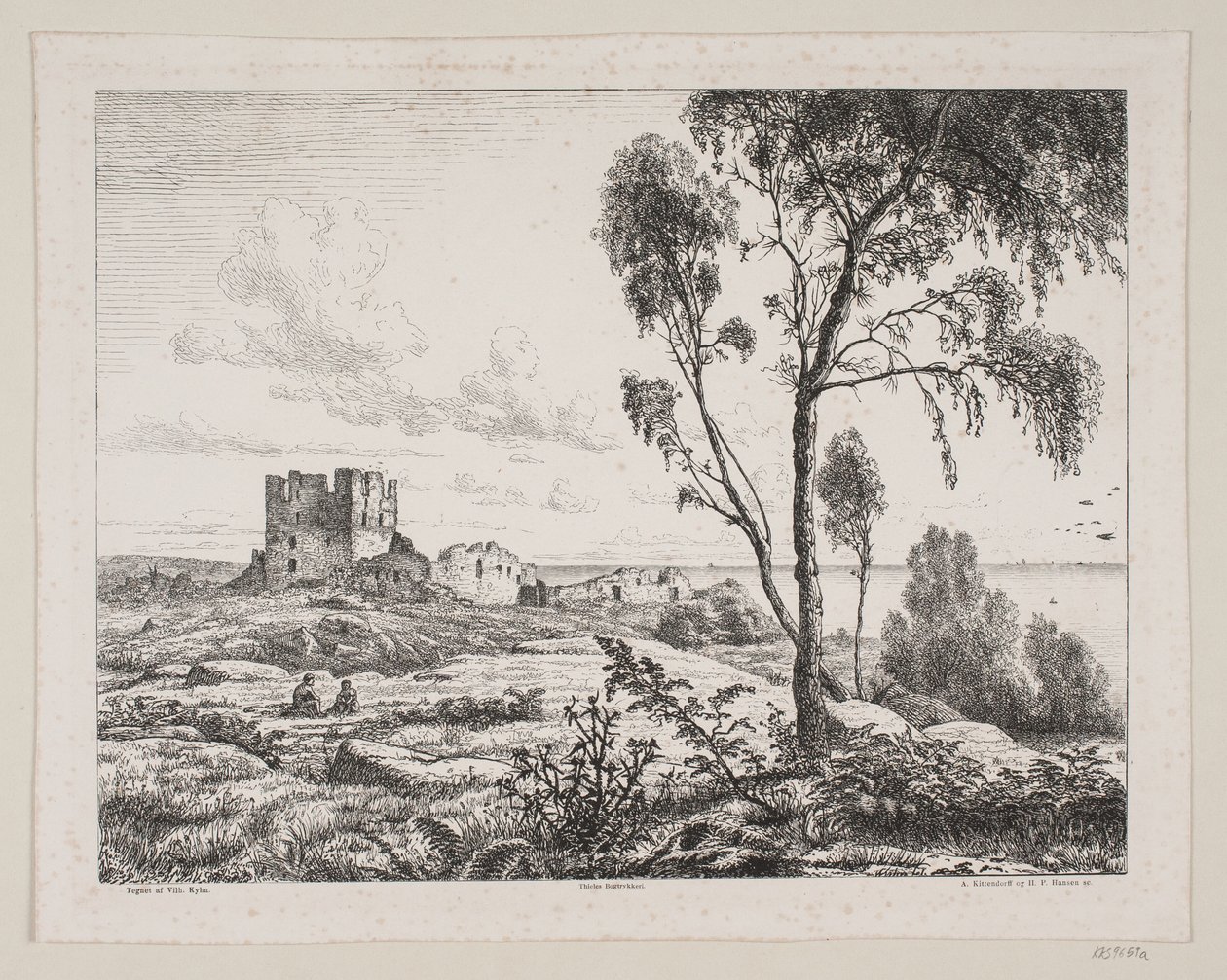 View at Hammershus by Axel Theodor Kittendorff
