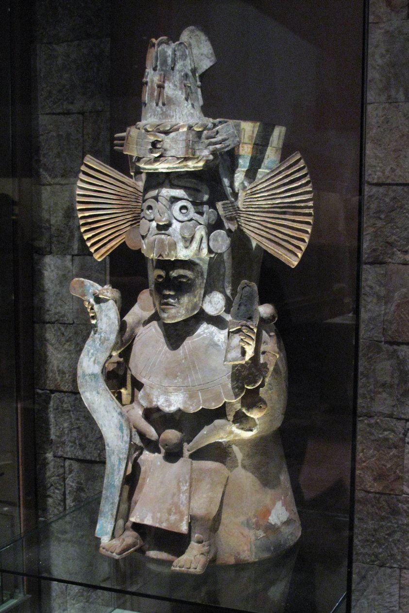 Incense Burner in the Form of the God Tlaloc, Tlahuac, Late Postclassic Period, c.1500 by Aztec