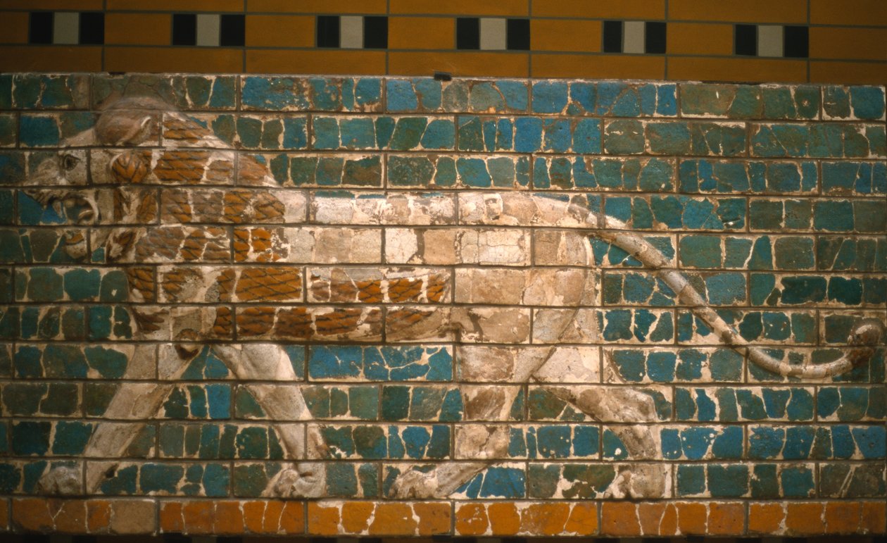 Lion from the Ishtar gate, Babylon by Babylonian