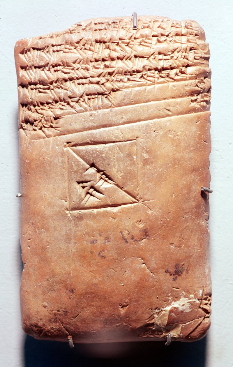 Tablet with Cuneiform Script, c.1830-1530 BC by Babylonian