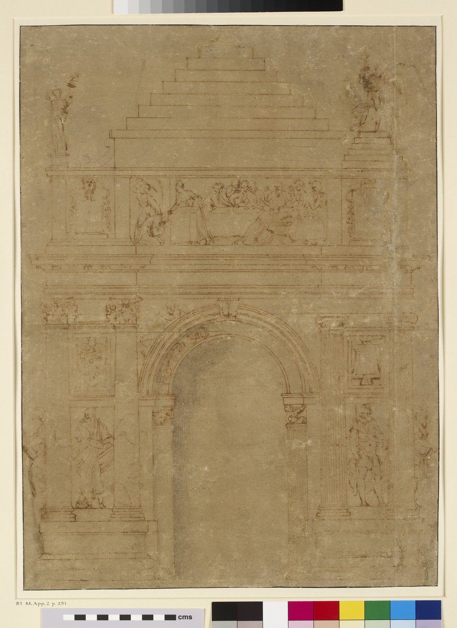 Design for a Triumphal Archway by Baccio Bandinelli