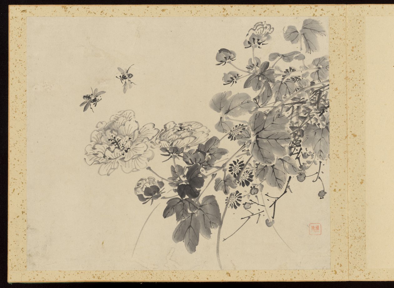 Refined Elegance in the Four Seasons, Album of Flower Paintings by Baiitsu Yamamoto