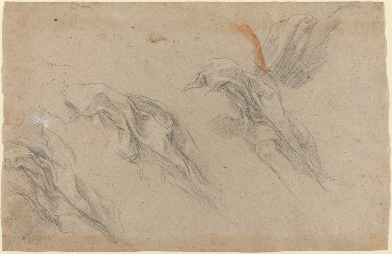 Drapery Studies (recto) by Baldassare Franceschini