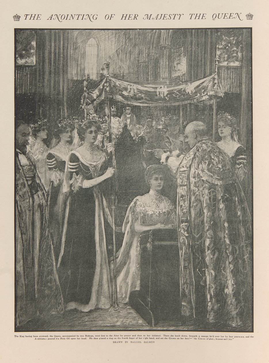 The coronation of King George V by Balliol (after) Salmon