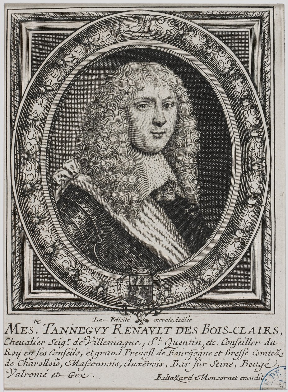Portrait of Tanneguy Regnault des Boisclairs by Balthasar Montcornet by Balthazar Moncornet