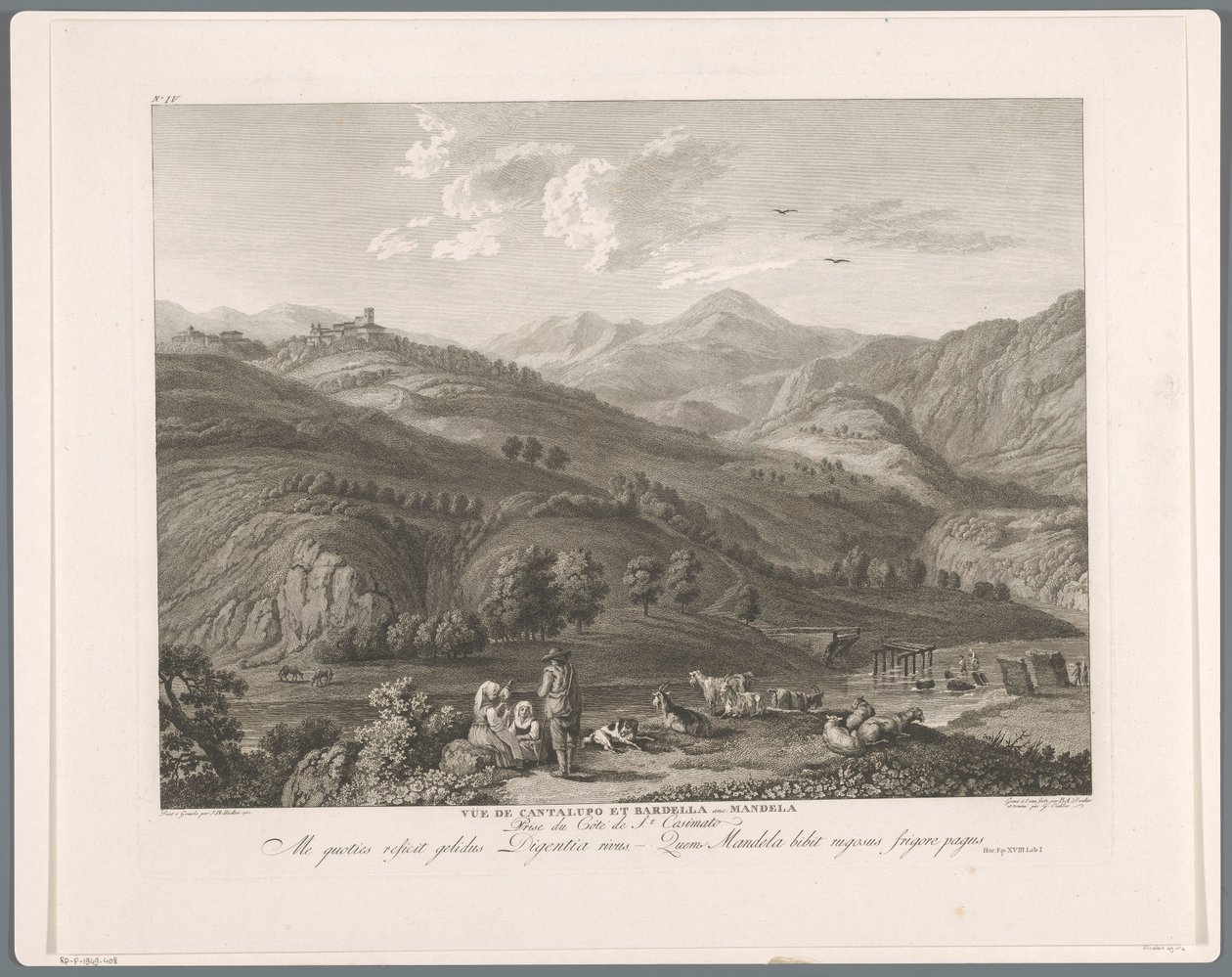 View of Cantalupo Bardella in Mandela by Balthasar Anton Dunker