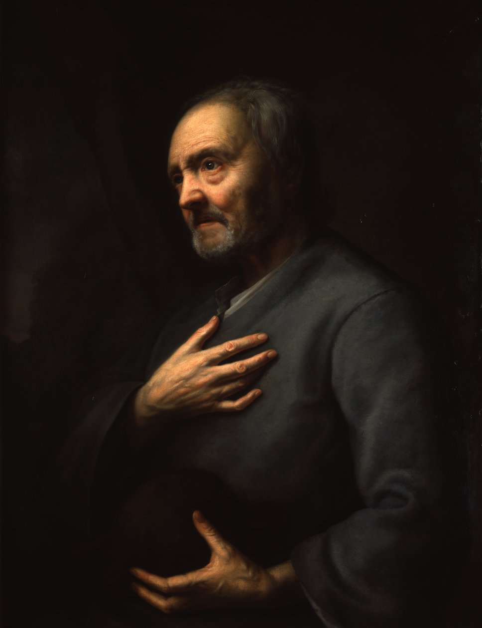 Portrait of an Old Man by Balthasar Denner