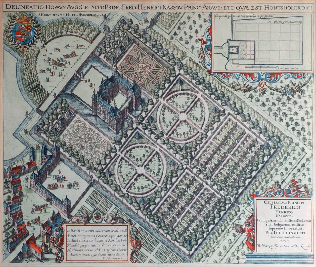 Hof te Honsholerdijk (17th Century) by Balthasar Florisz. van Berckenrode