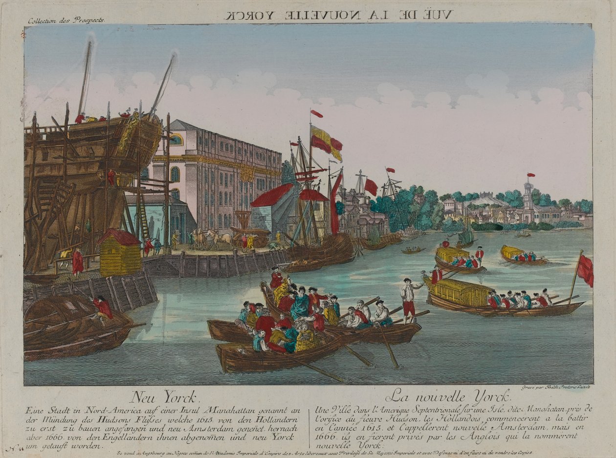 View of New York, circa 1776 by Balthasar Friedrich Leizelt