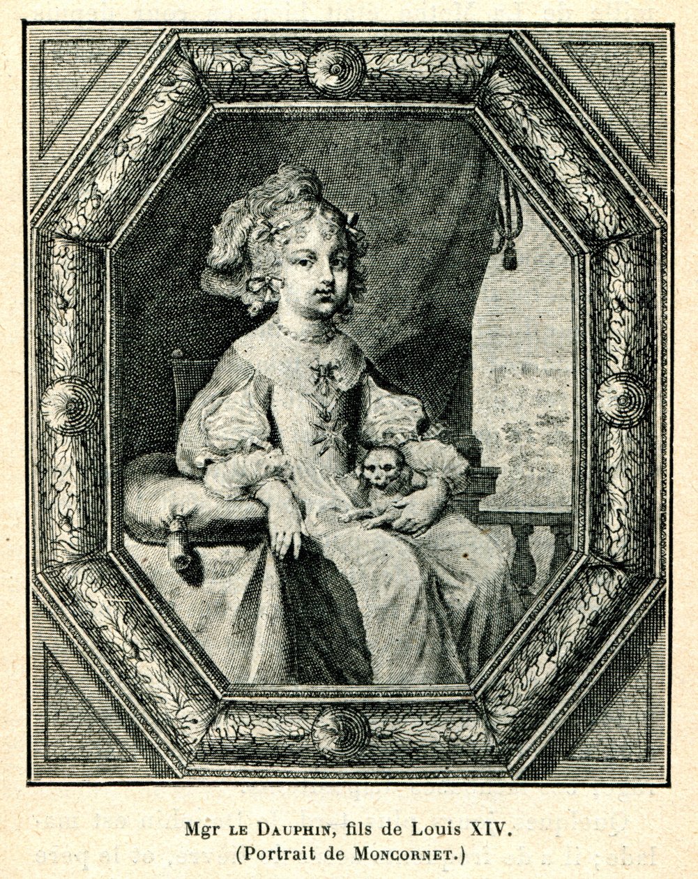 Education of Princes: Mgr. le Dauphin, Son of Louis XIV by Balthasar Moncornet