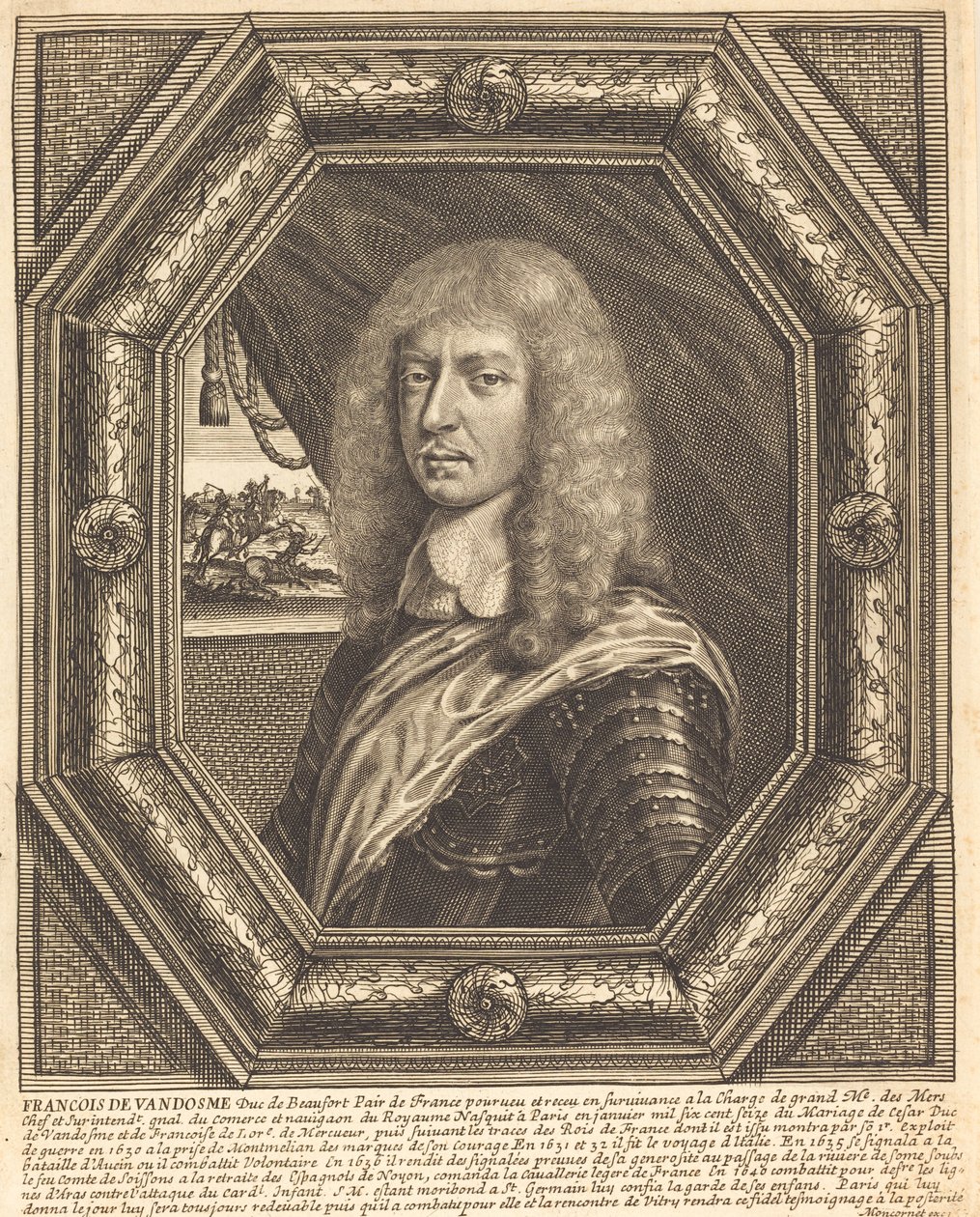 François de Vendôme, Duke of Beaufort by Balthasar Moncornet