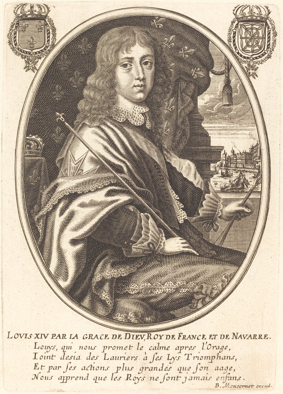 Louis XIV, King of France by Balthasar Moncornet