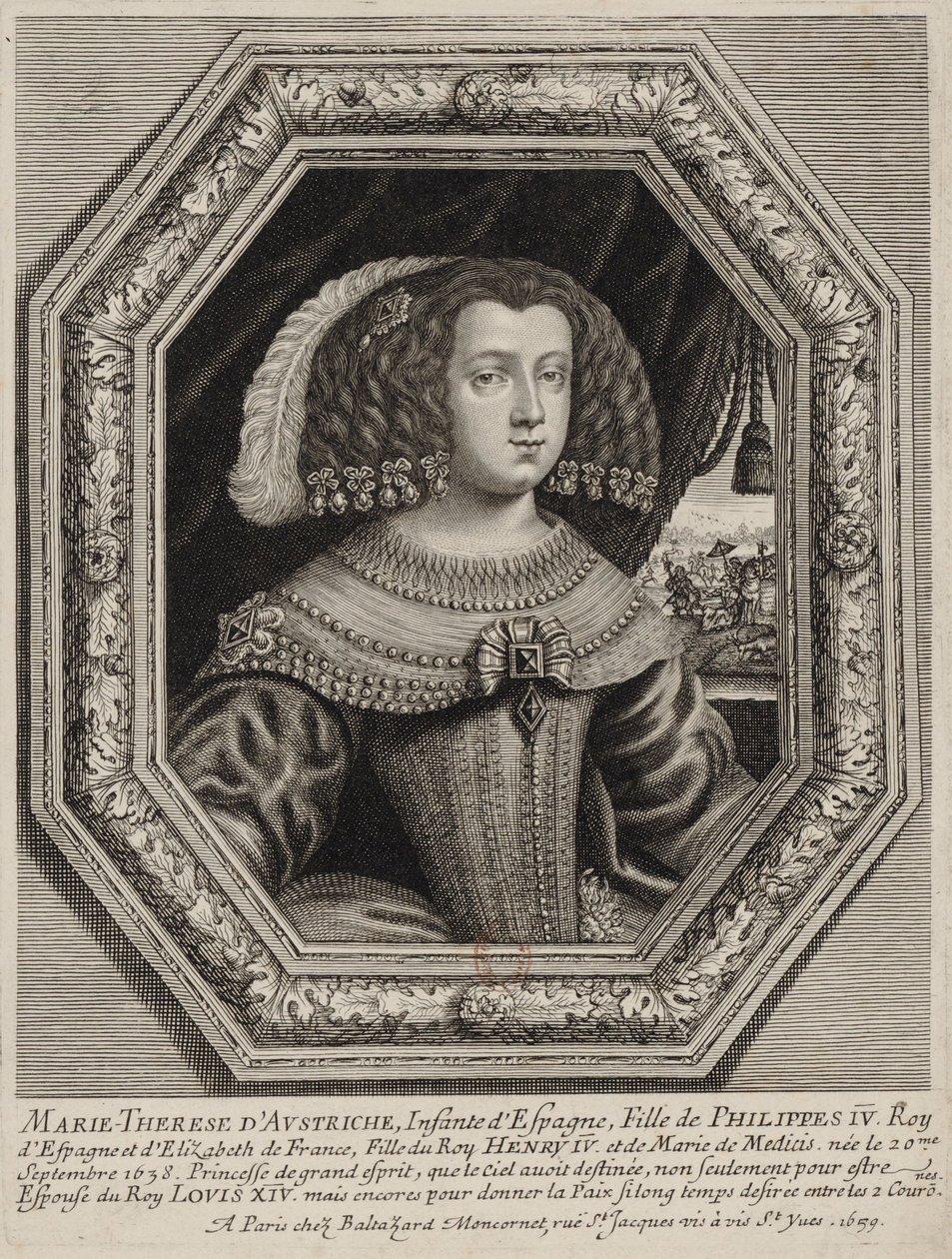 Marie Thérèse of Austria by Balthasar Moncornet