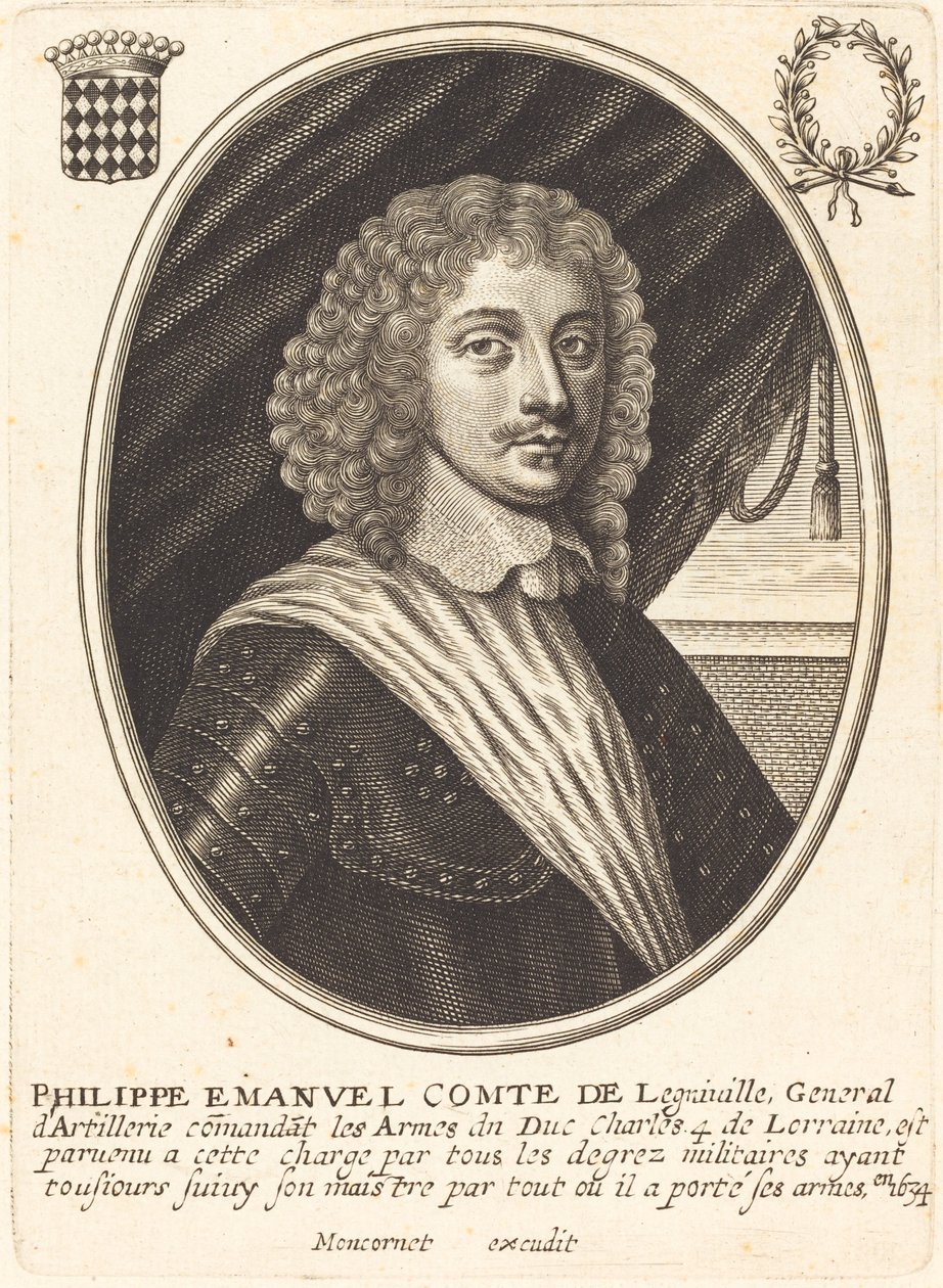 Philippe Emmanuel, Count of Ligneville by Balthasar Moncornet