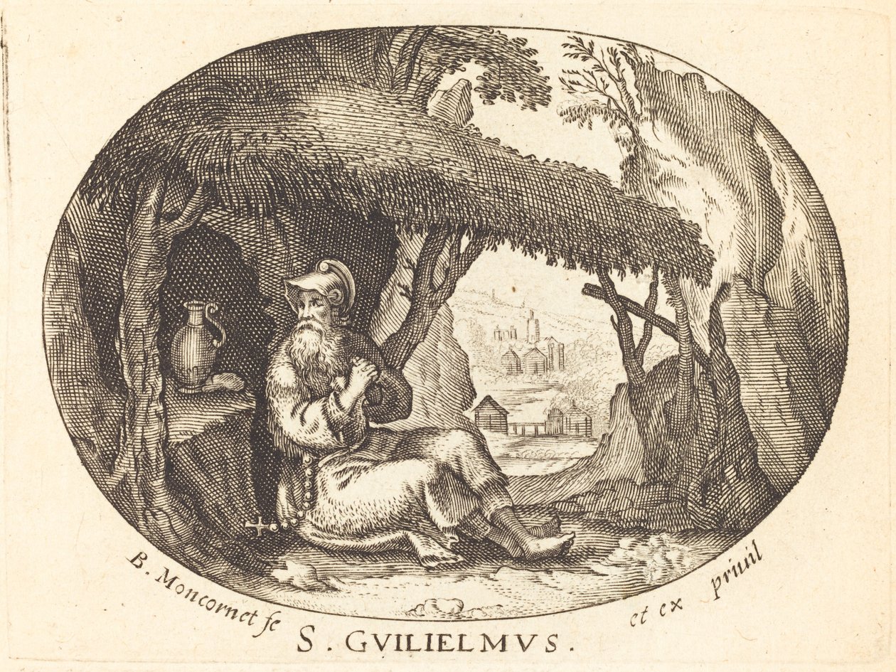 Saint William the Hermit by Balthasar Moncornet