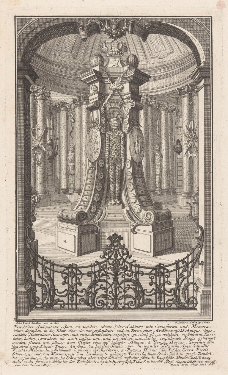 Antiquities Hall by Balthasar Sigmund Setletzky