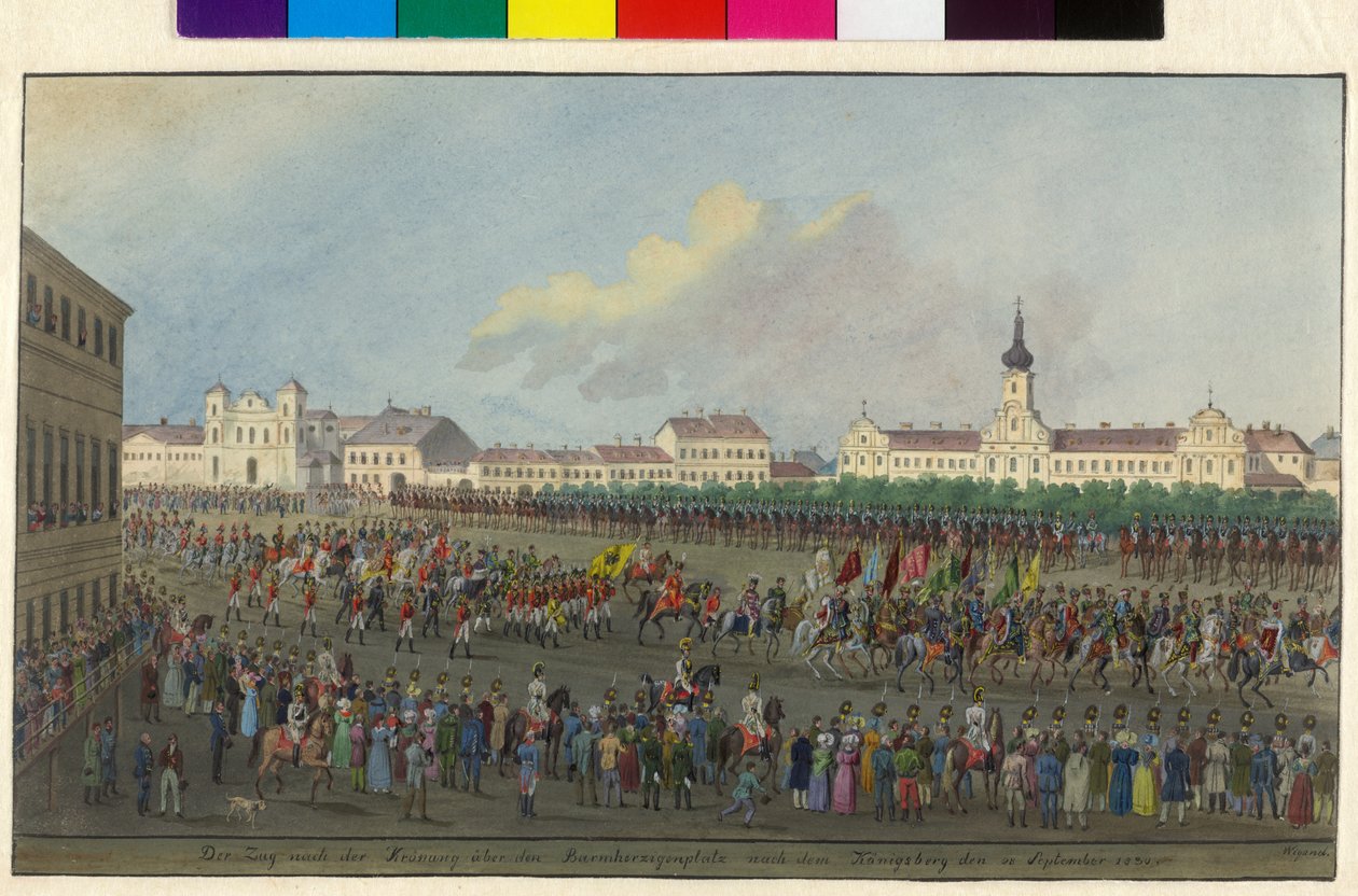 Coronation Procession of Emperor Ferdinand I to the Coronation to the King of Hungary 1830 by Balthasar Wigand