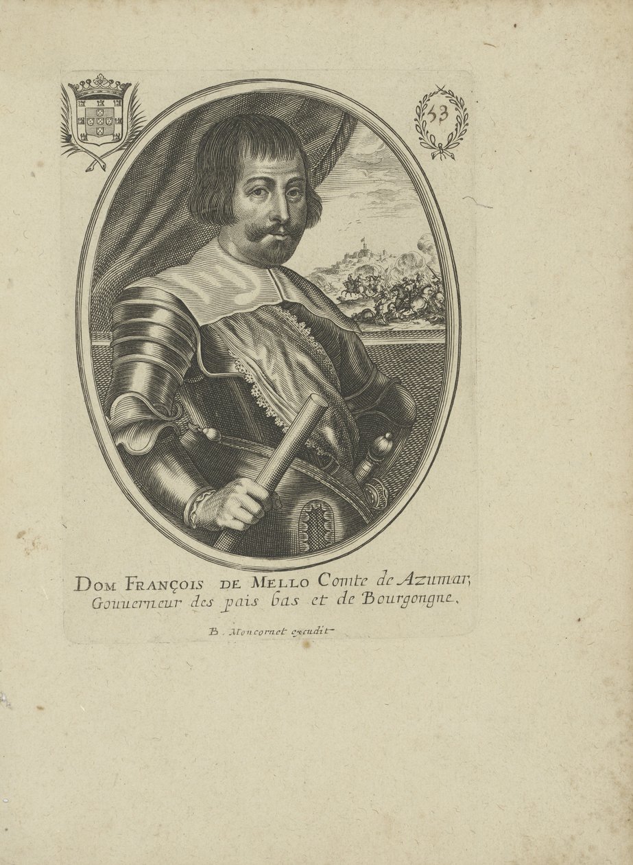 Francisco Manuel de Mello 1608-1666, c1640-1650 by Balthazar Moncornet