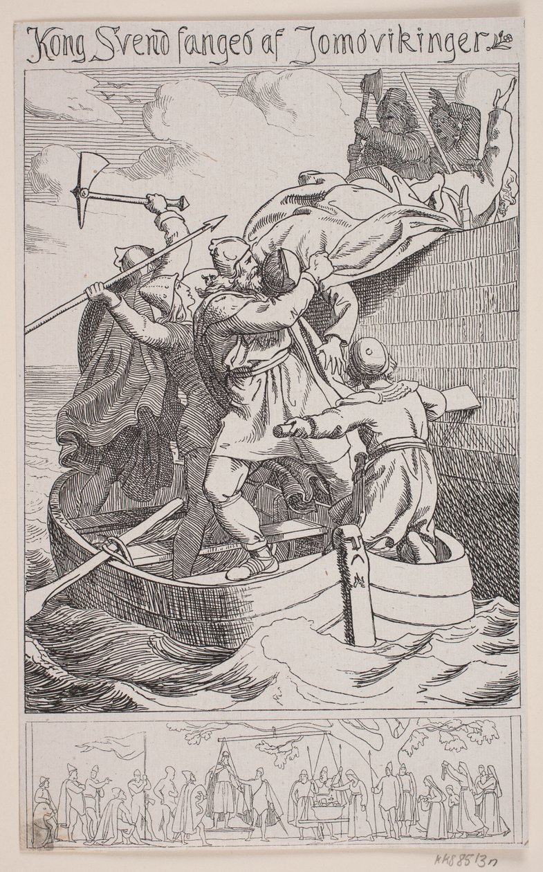 King Svend Captured by the Jomsvikings by Balzer Dahl