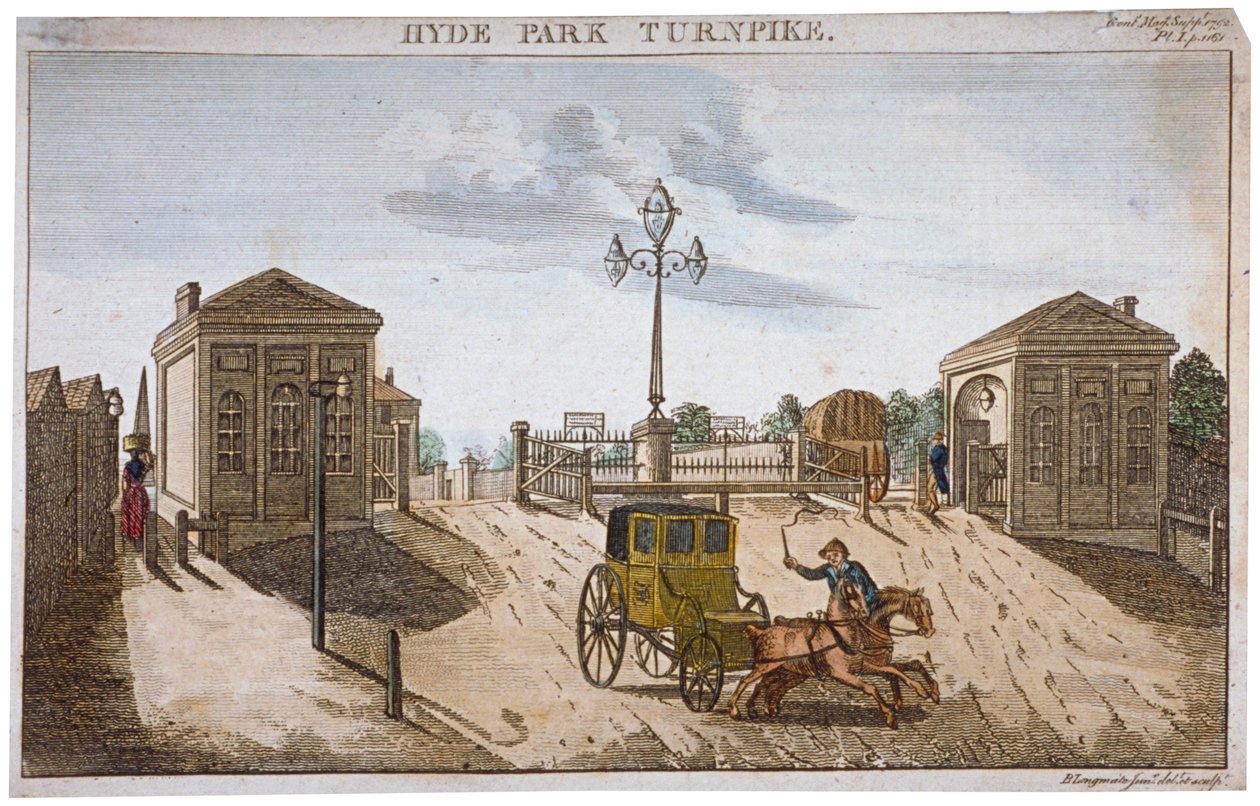 View of Hyde Park Corner Turnpike, Westminster, London by Barak Longmate Jr