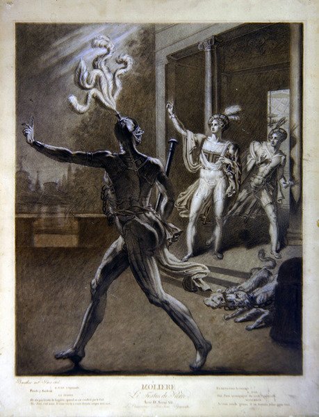 Don Juan and the Commendatore, Illustration from Act IV Scene 12 of 