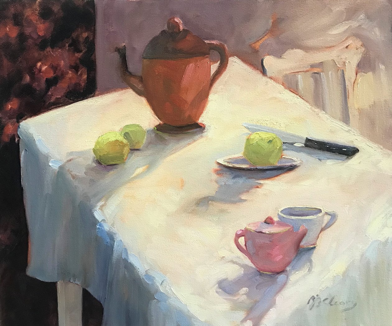 Teapot Still Life by Barbara Cleary