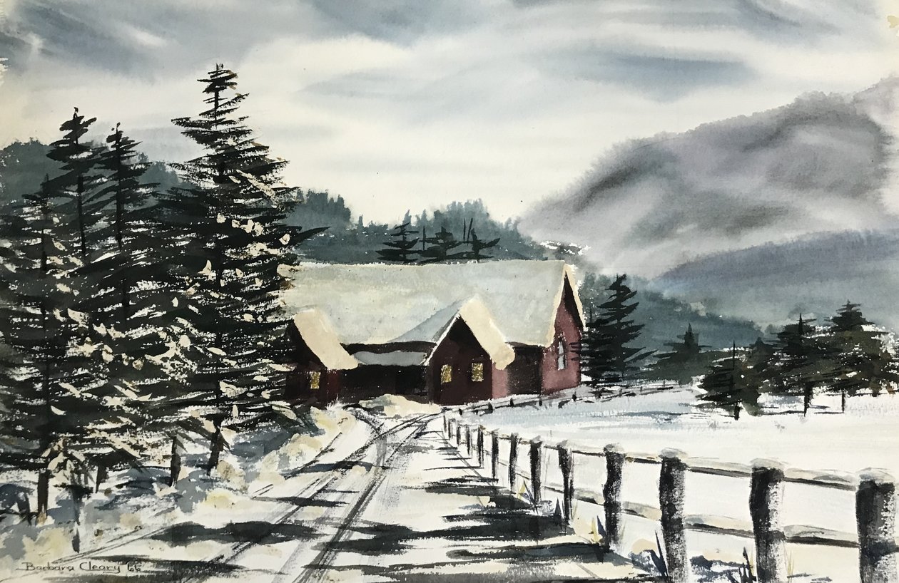 Untitled Watercolor by Barbara Cleary