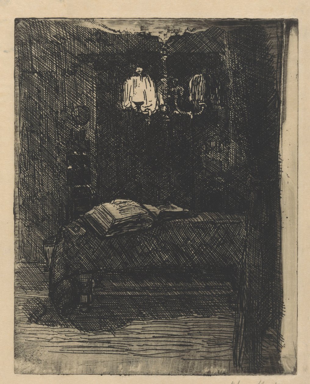 Table with an Open Book by Barbara Elisabeth van Houten (signed by artist)