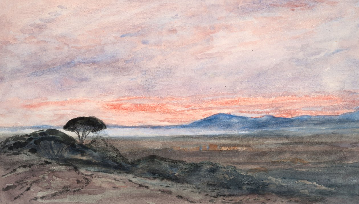 Landscape: Sunset by Barbara Leigh Smith Bodichon
