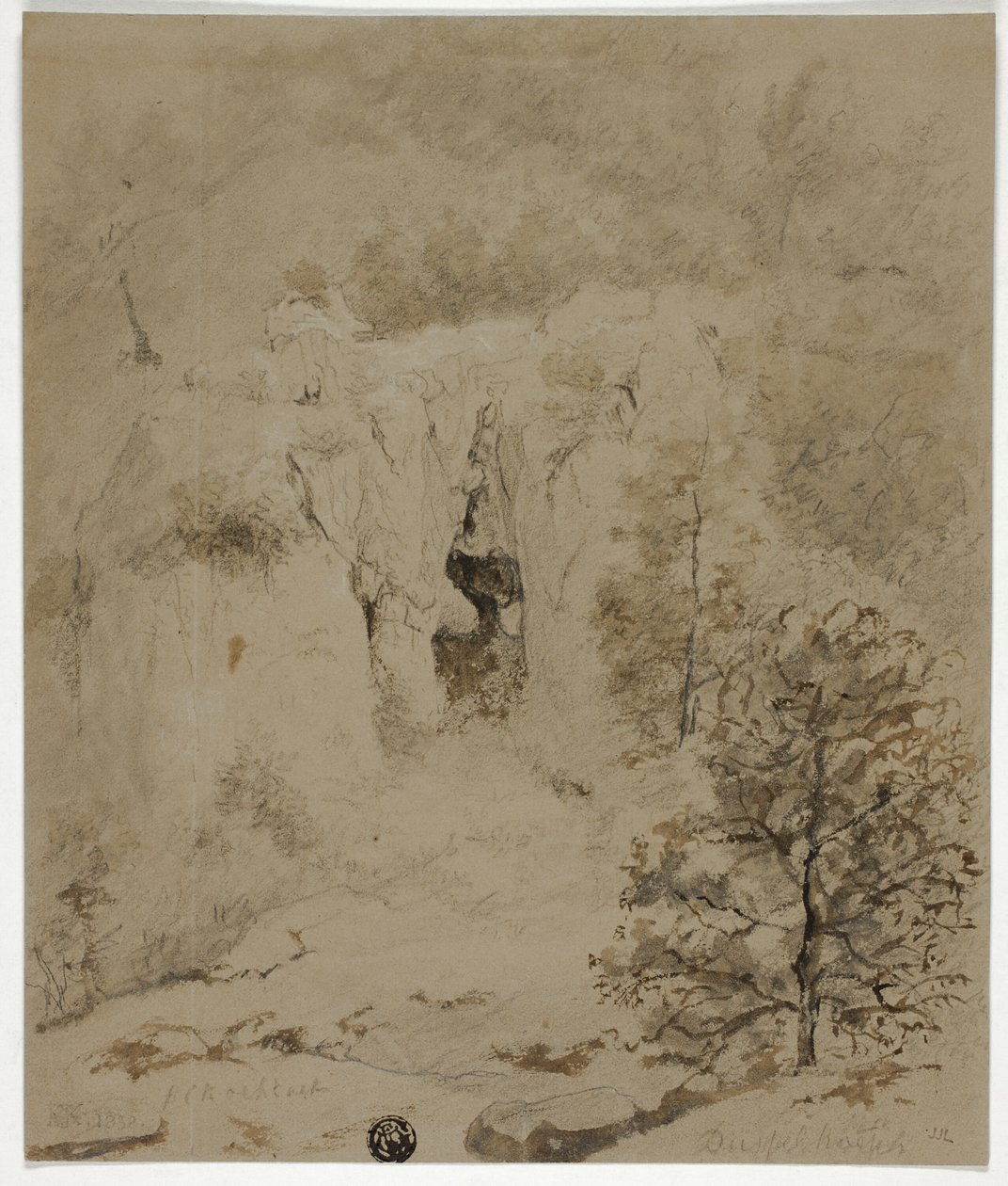 Rocky Landscape by Barend Cornelis Koekkoek
