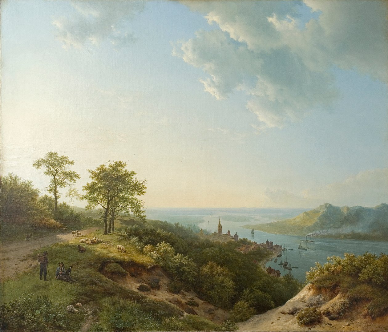 View over Heidelberg, 1837 by Barend Cornelis Koekkoek