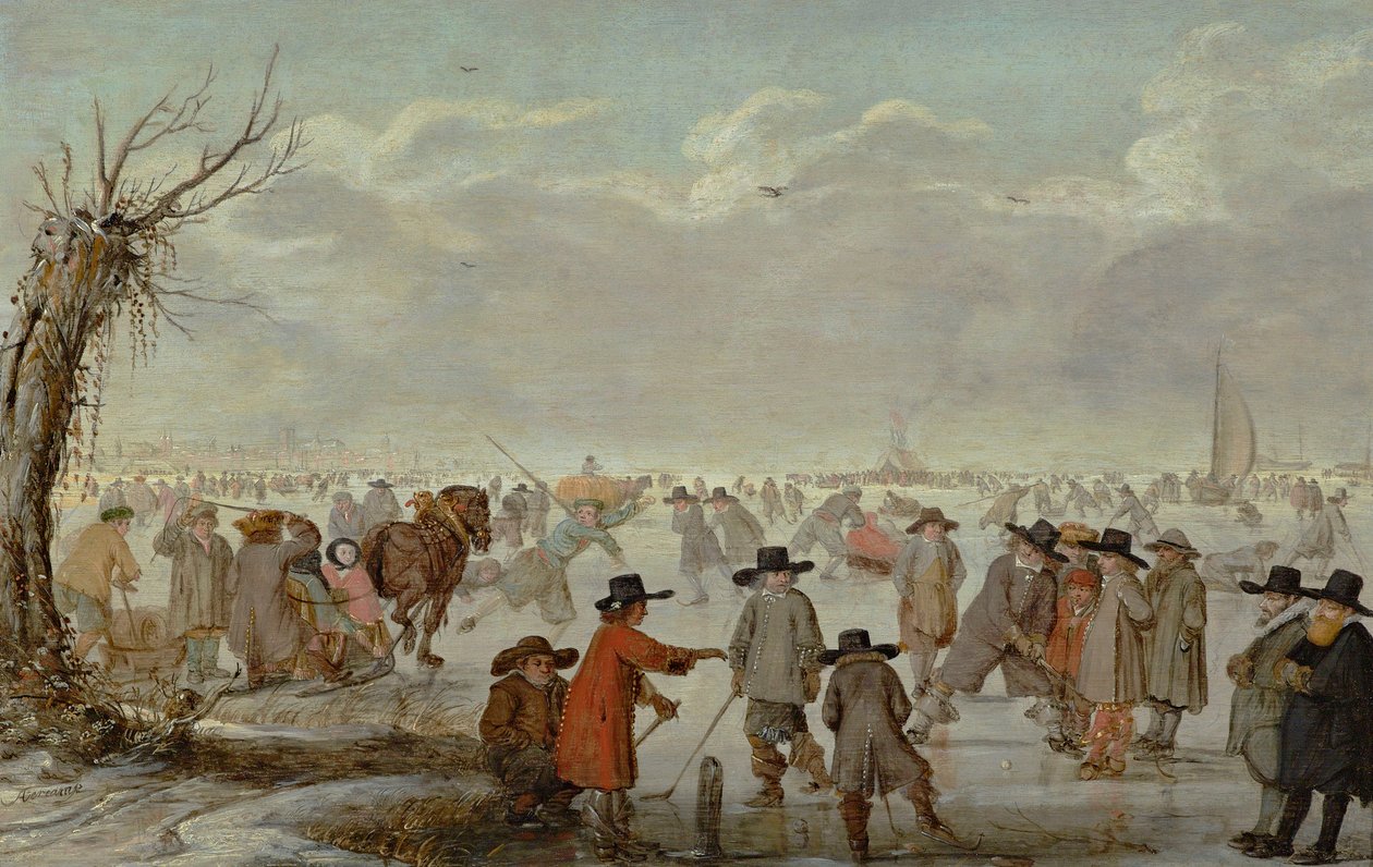 Games on the Ice 1654 by Barent Avercamp