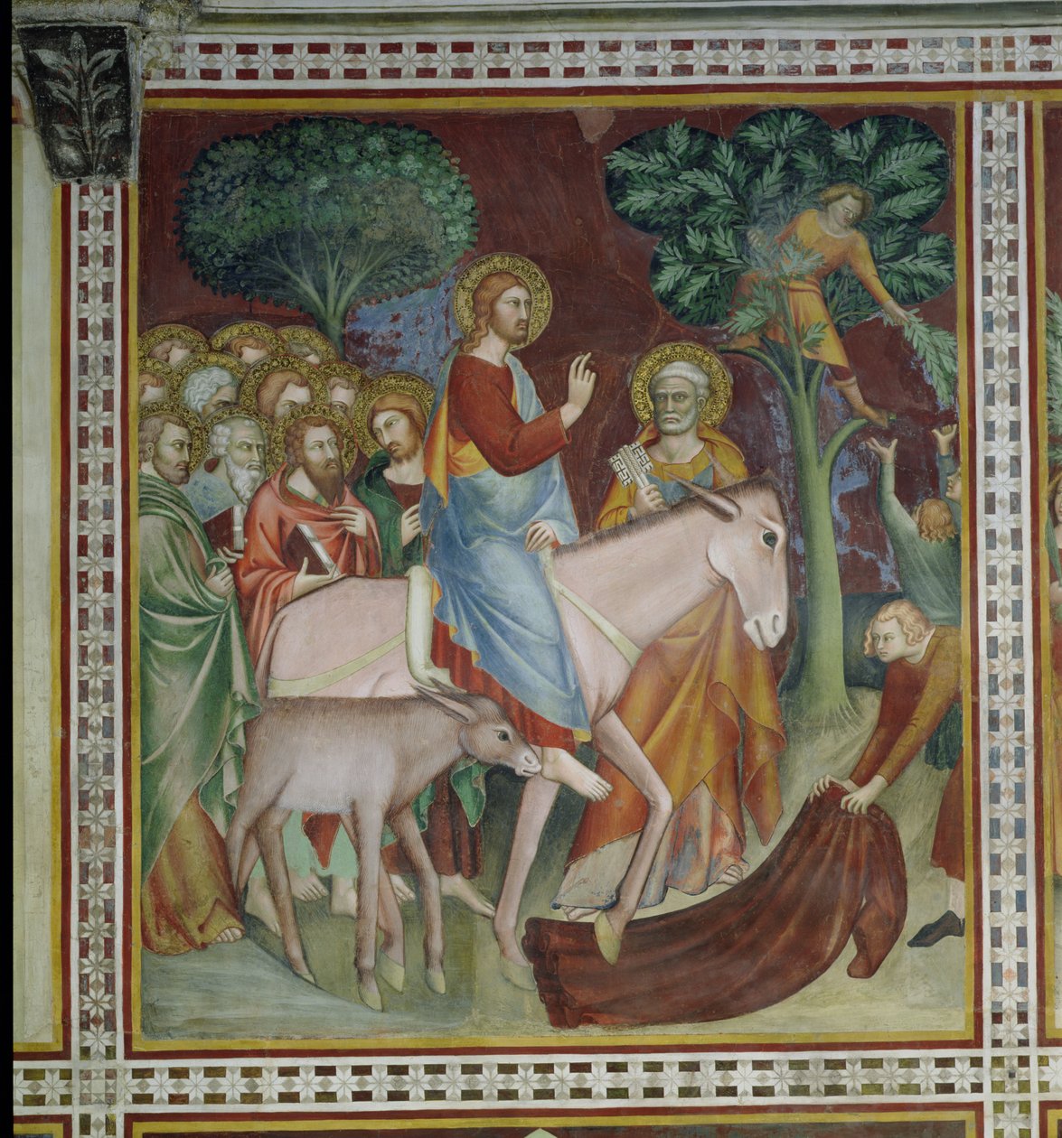 The Entry of Christ into Jerusalem, from a Series of Scenes of the New Testament by Barna da Siena