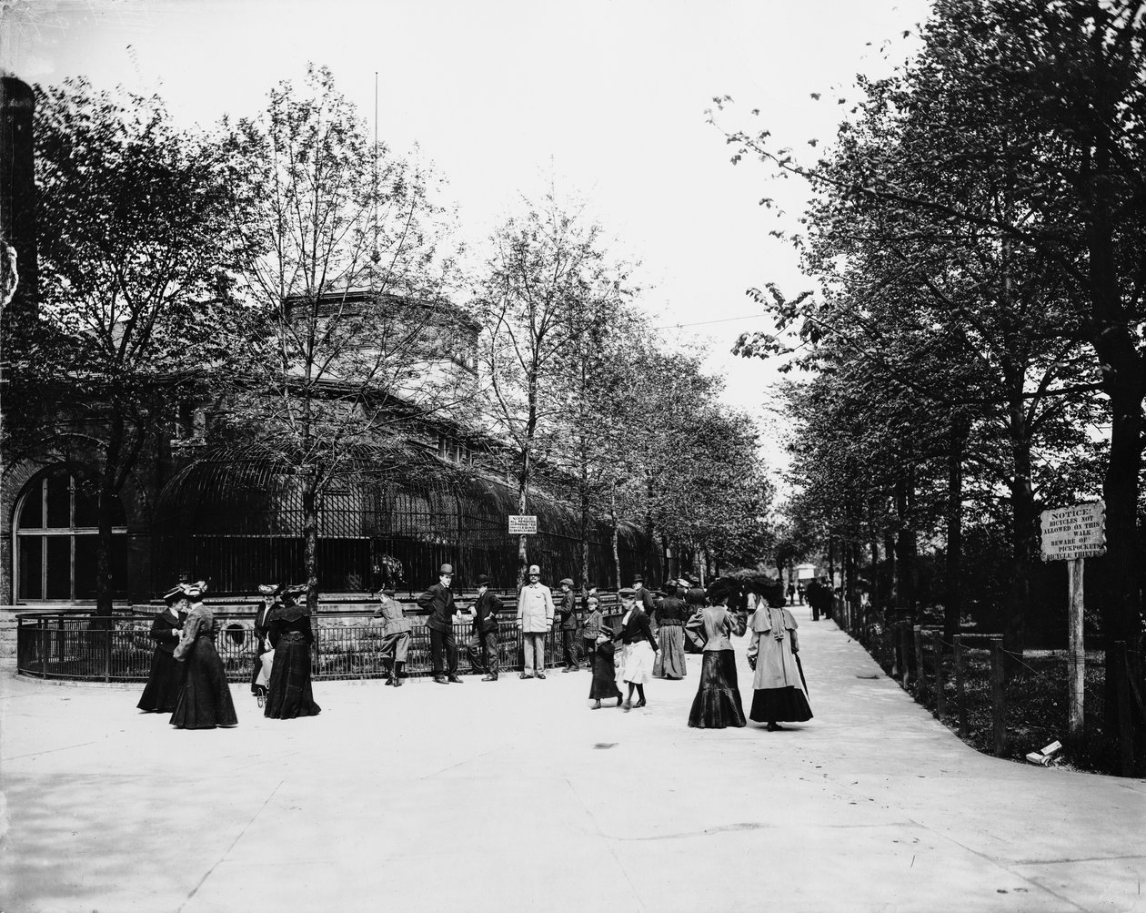 Lincoln Park Zoo, Chicago, Illinois, USA (c.1900) by Barnes and Crosby
