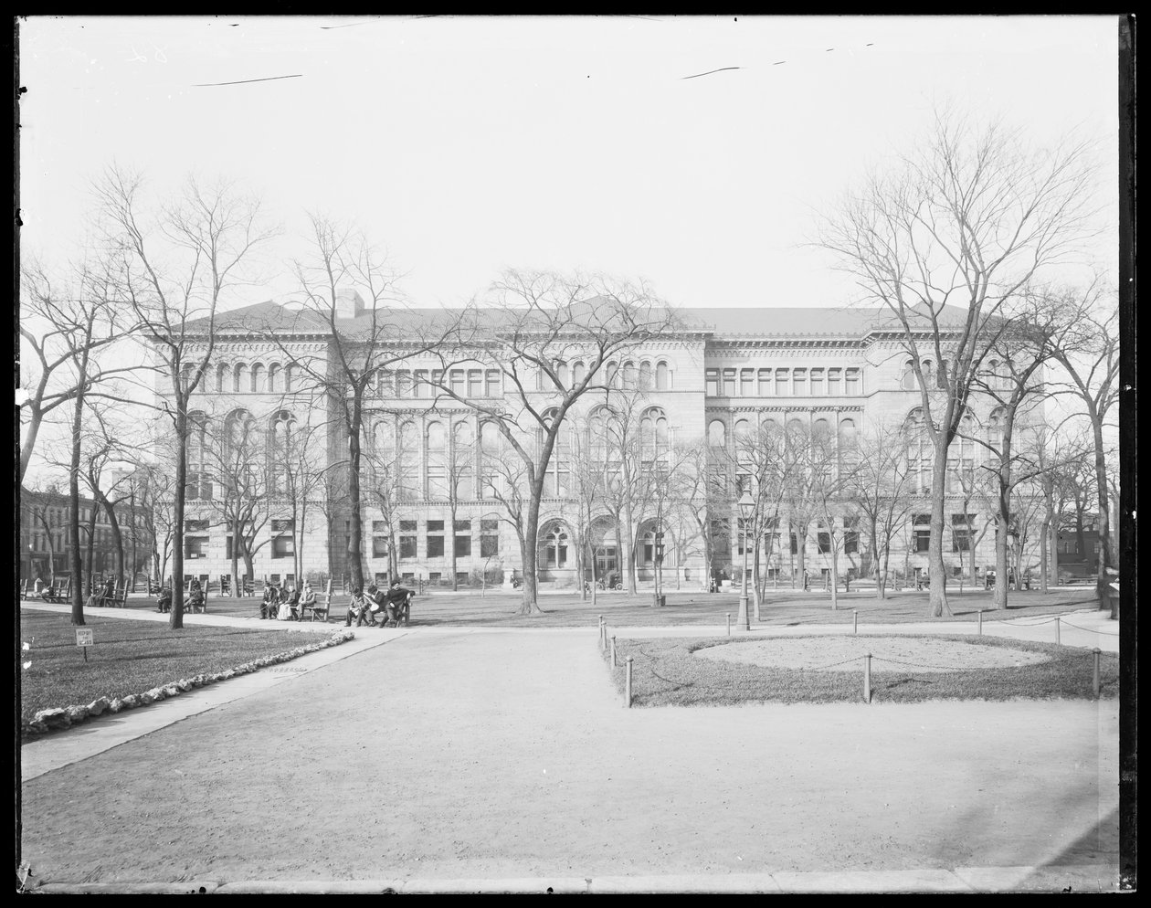 Newberry Library, Chicago, Illinois, USA, c.1905 by Barnes and Crosby