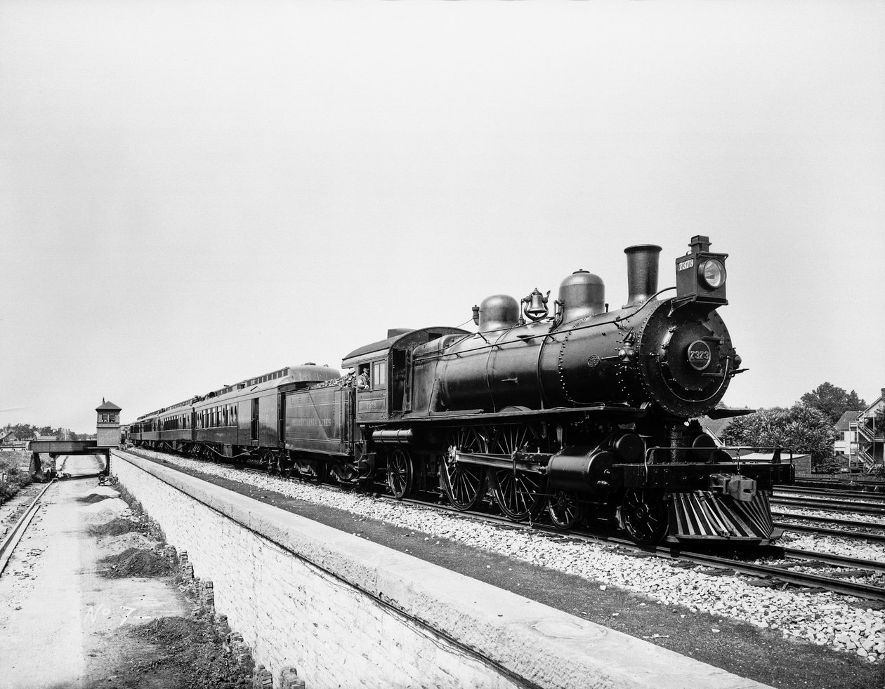 Pennsylvania Limited train, Chicago, Illinois, USA, c.1908 by Barnes and Crosby