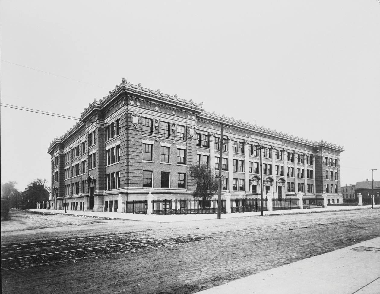 Wendell Phillips High School, Chicago, Illinois, USA, c.1904 by Barnes and Crosby