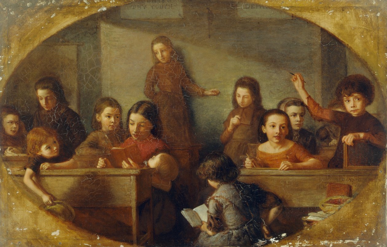 Board School Children by Barnett Samuel Marks