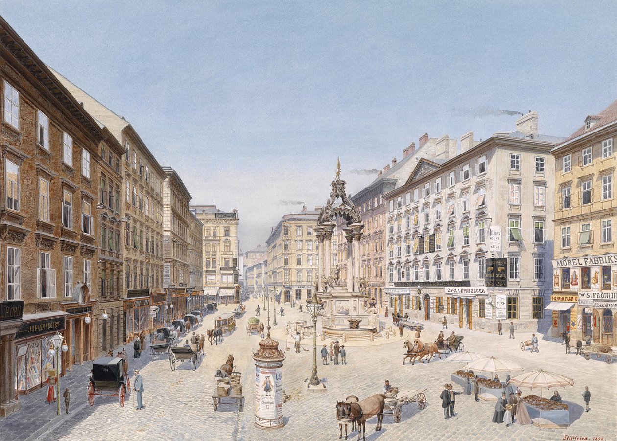 The High Market in Vienna by Baron Raimund von Stillfried
