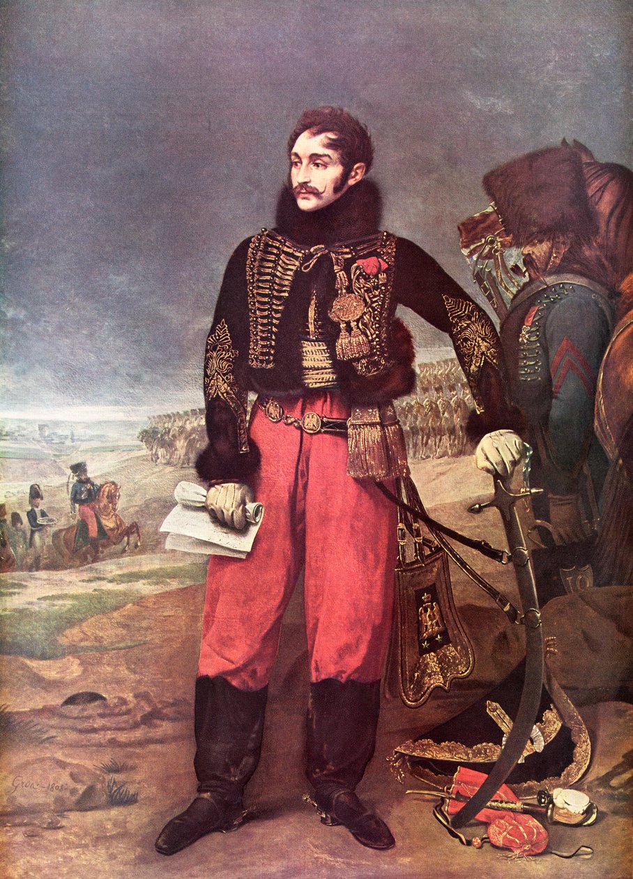 Portrait of Antoine-Charles-Louis, Comte de Lasalle by Baron Antoine Jean (after) Gros