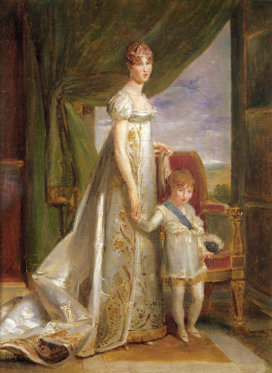 Hortense-Eugénie de Beauharnais, Queen of Holland and Her Son Charles Napoléon Bonaparte, 1806 by Baron François Pascal Simon Gérard