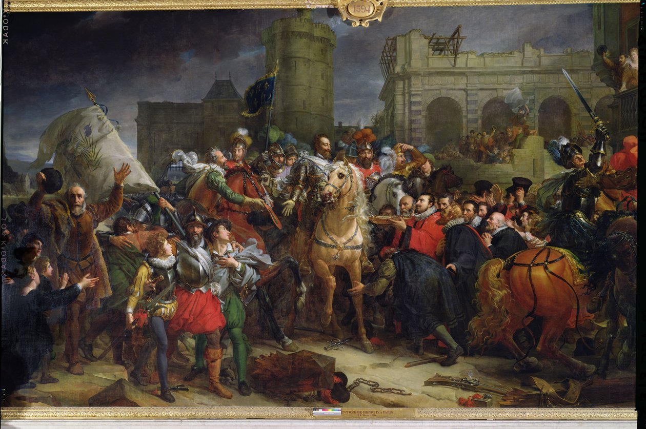 The Entry of Henri IV into Paris, 22nd March 1594 by Baron François Pascal Simon Gérard