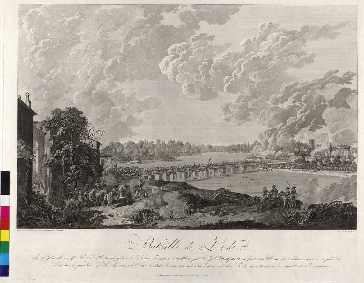 Battle of Lodi 1796 by Baron Louis Albert Bacler d
