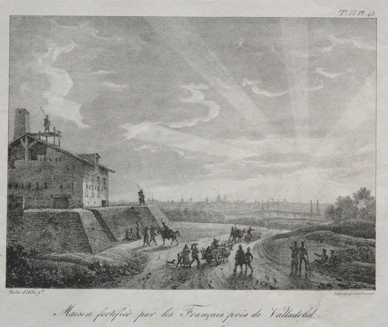 Spanish Campaign: A Building Fortified by the French near Valladolid by Baron Louis Albert Guillain Bacler d
