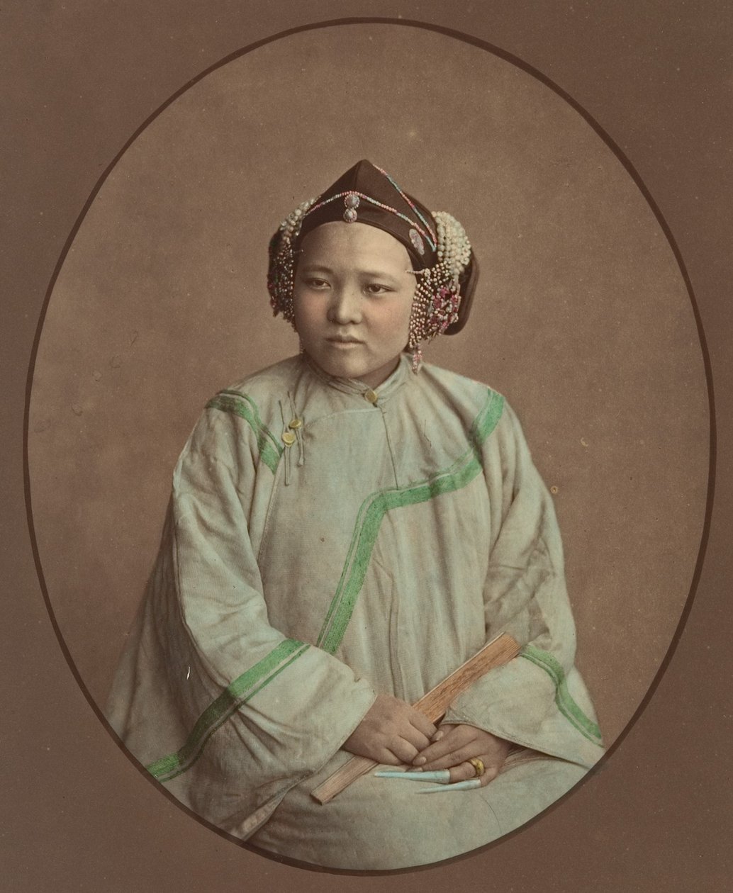 Girl from Lanxchow, 1870s by Baron Raimund von Stillfried