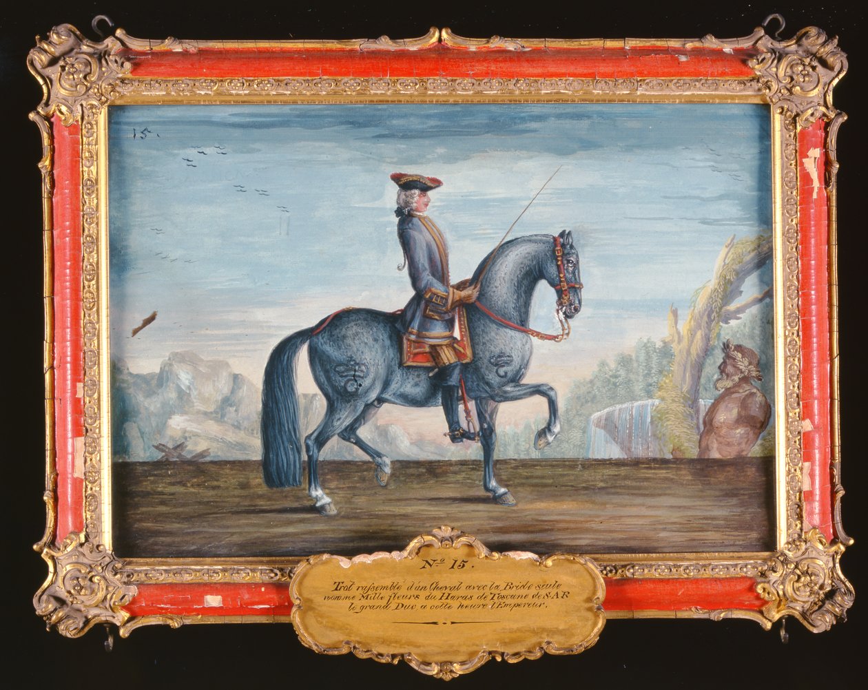 No. 15 Mille Fleurs a Horse of the Spanish Riding School, Performing a Trot by Baron Reis Eisenberg