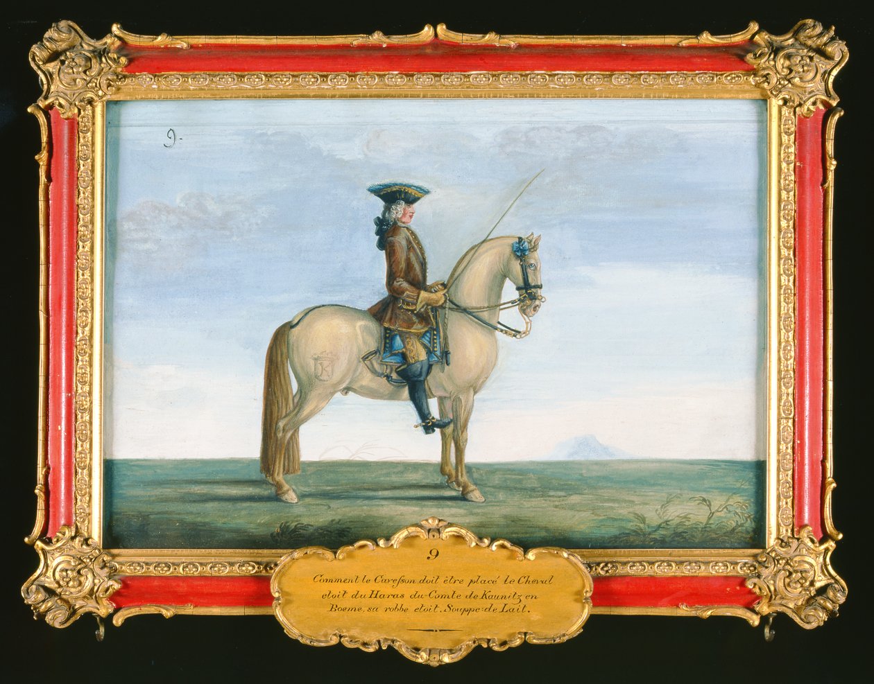 No. 9 A Grey Horse of the Spanish Riding School, from the Stud of the Count of Kaunitz in Bohemia by Baron Reis Eisenberg